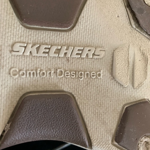 SKECHERS | Men’s casual leather combo shoes. Sz 8 - Picture 4 of 7